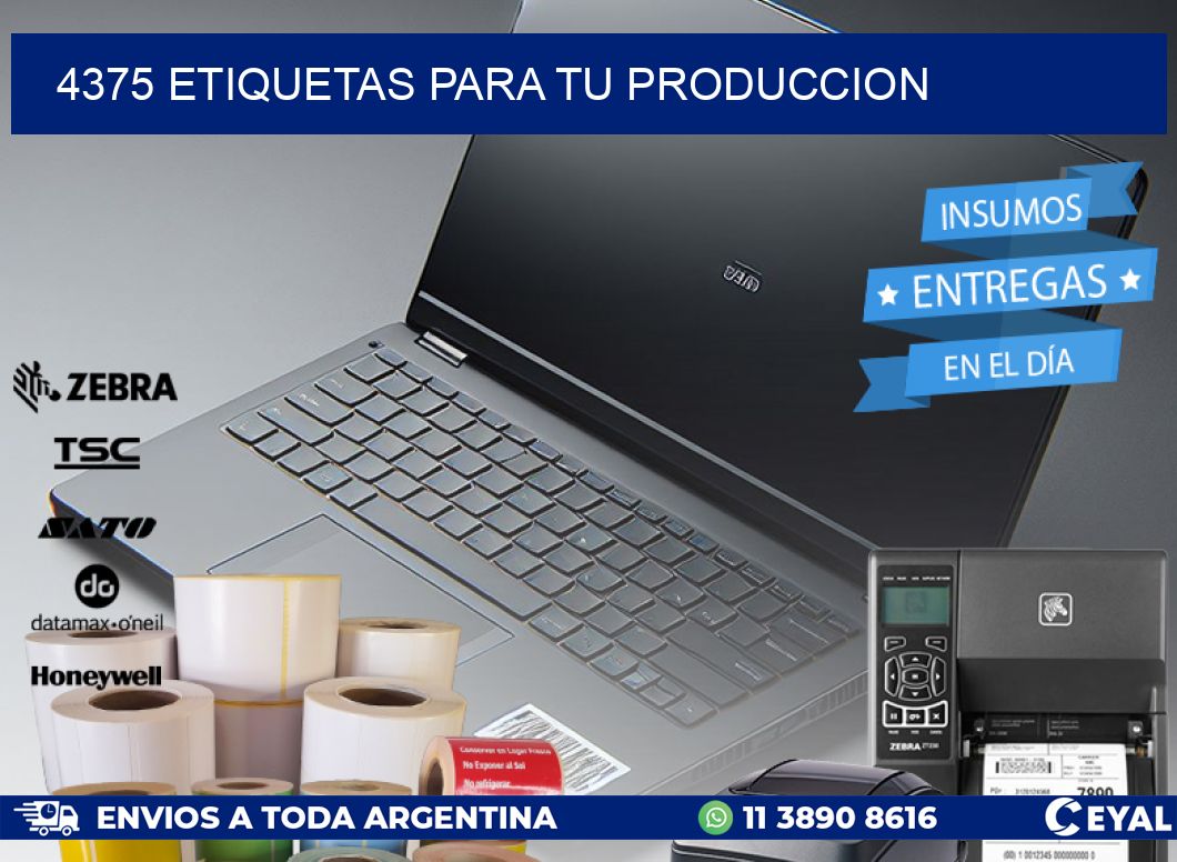 4375 ETIQUETAS PARA TU PRODUCCION