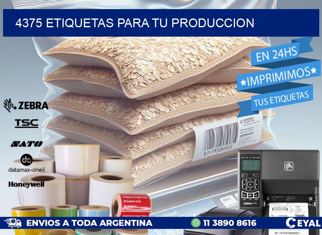 4375 ETIQUETAS PARA TU PRODUCCION