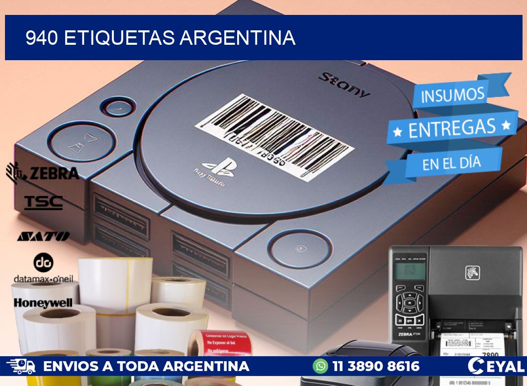 940 ETIQUETAS ARGENTINA