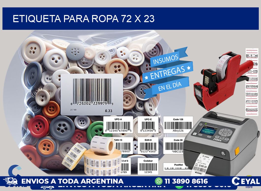 ETIQUETA PARA ROPA 72 x 23