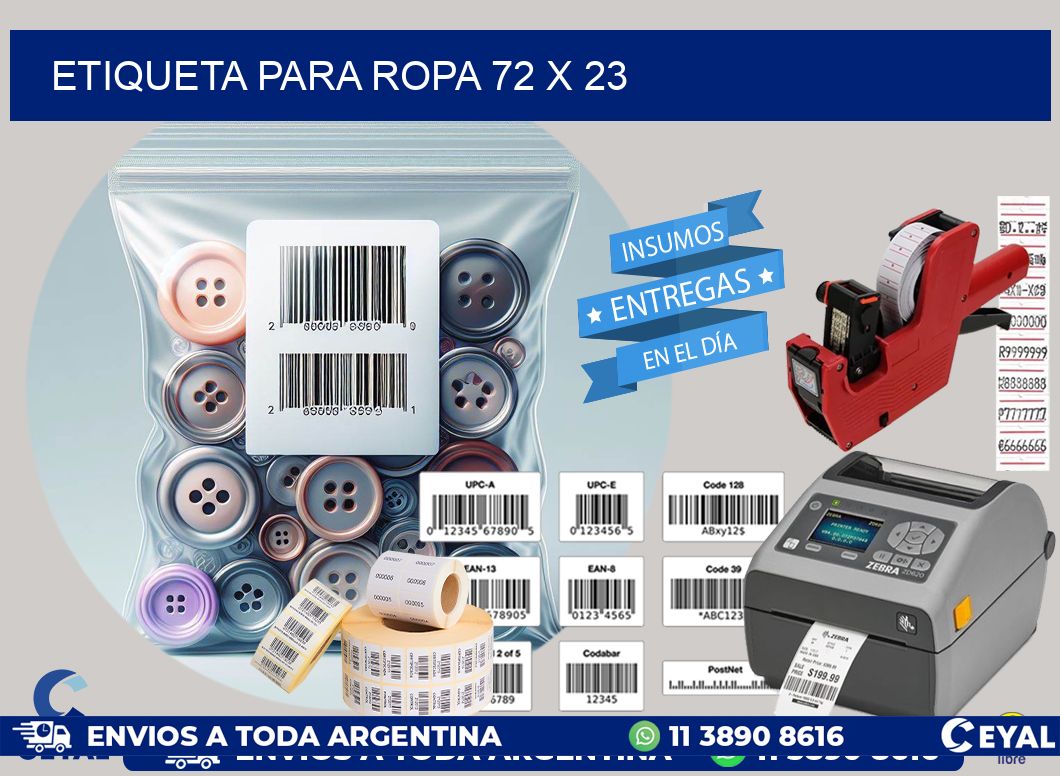 ETIQUETA PARA ROPA 72 x 23