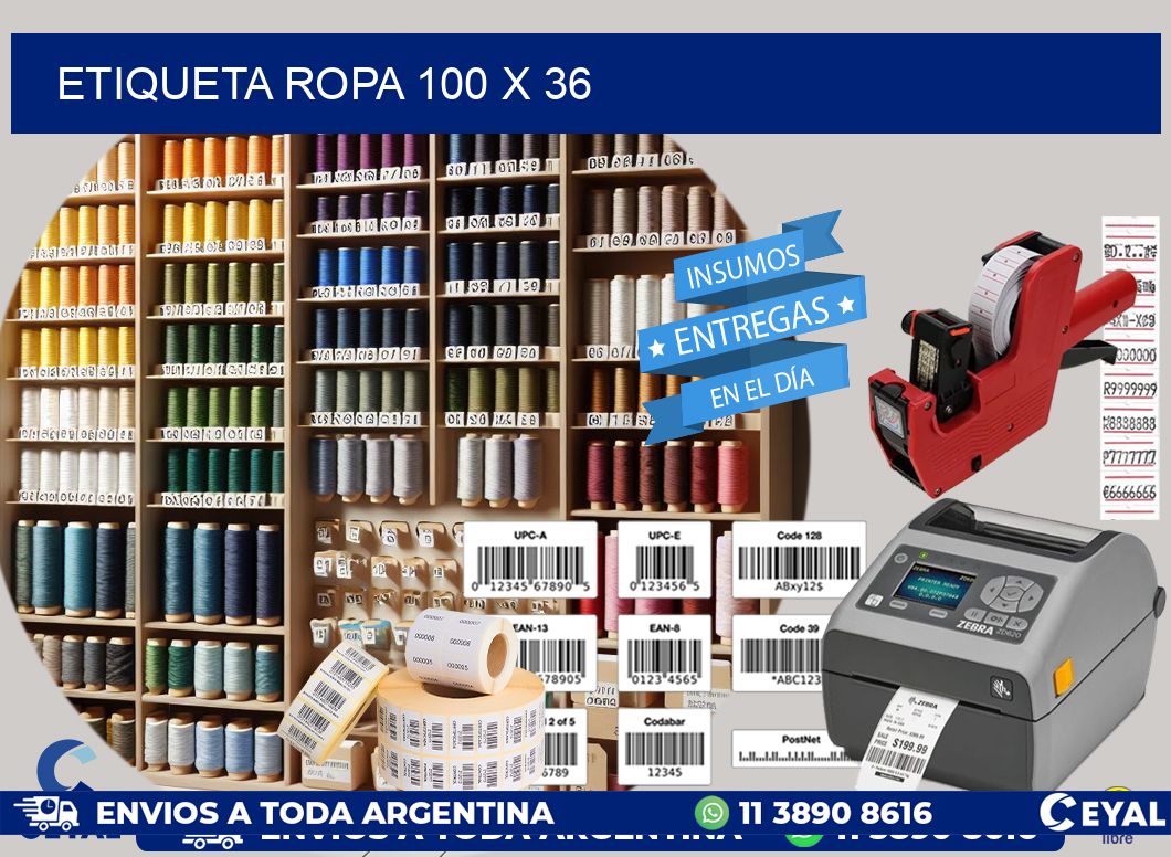 ETIQUETA ROPA 100 x 36