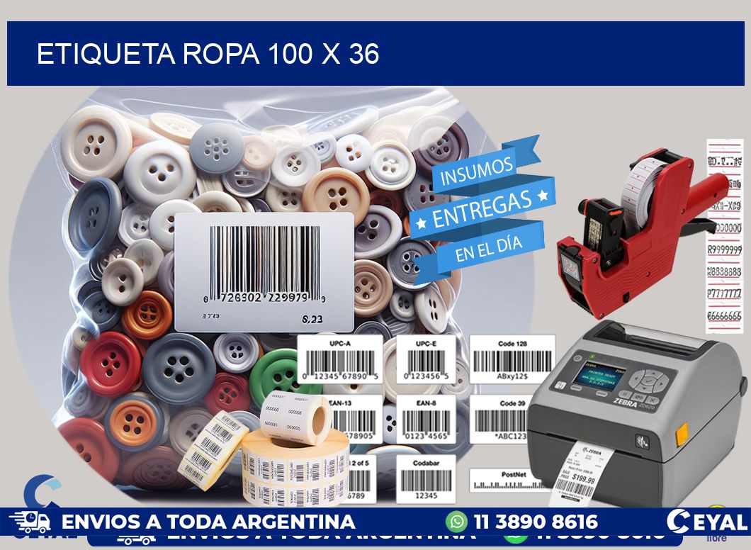 ETIQUETA ROPA 100 x 36