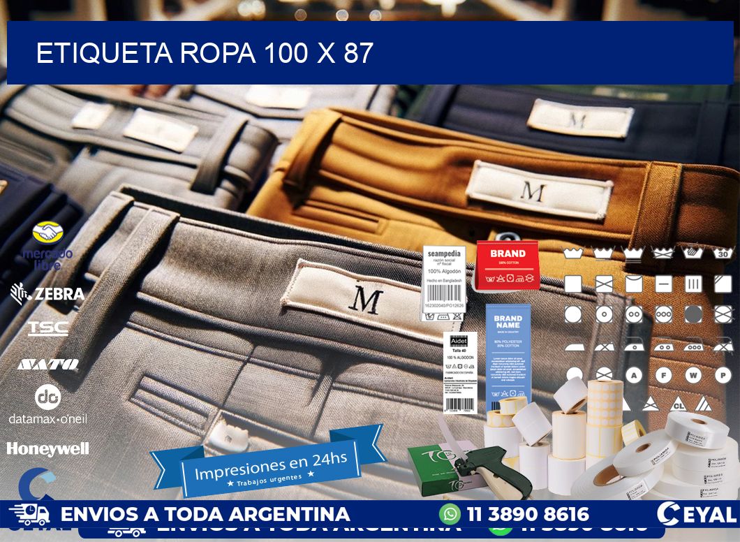 ETIQUETA ROPA 100 x 87