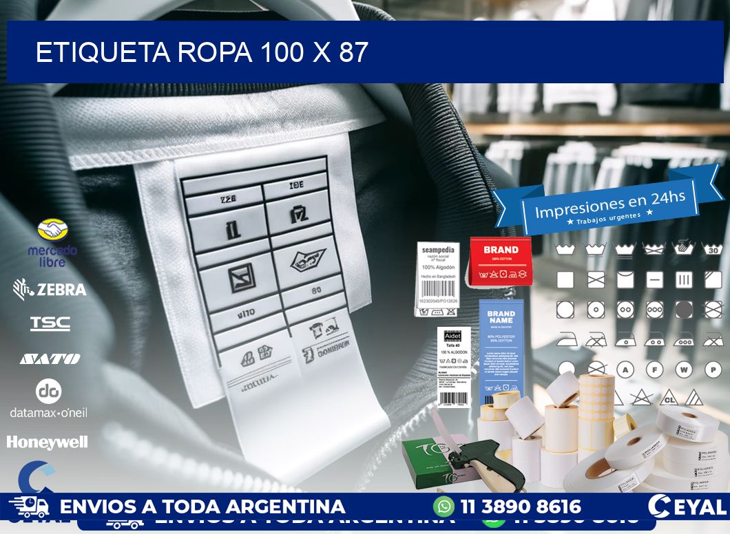 ETIQUETA ROPA 100 x 87