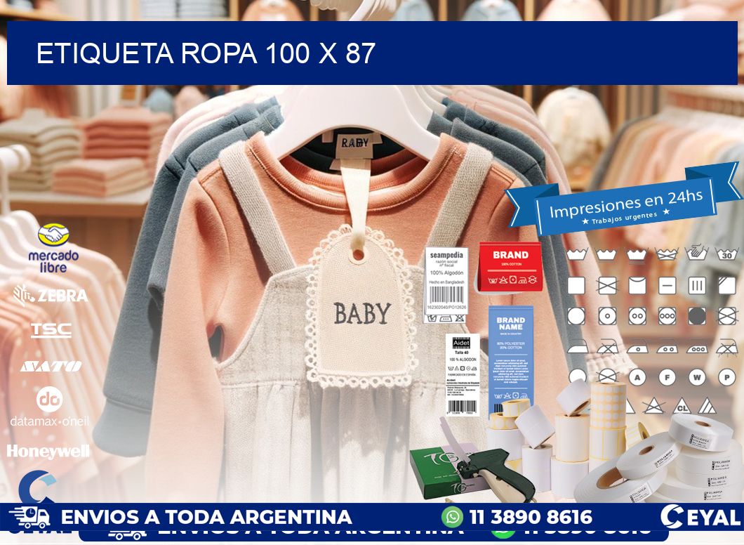 ETIQUETA ROPA 100 x 87