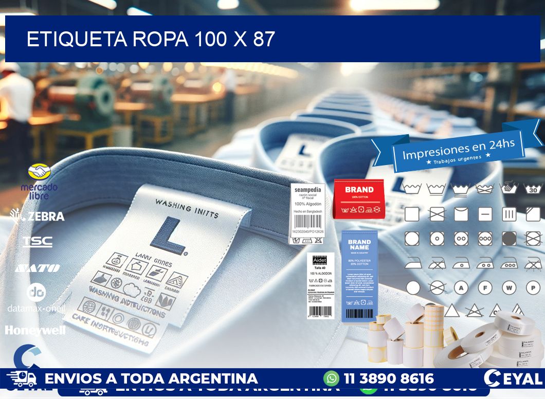 ETIQUETA ROPA 100 x 87