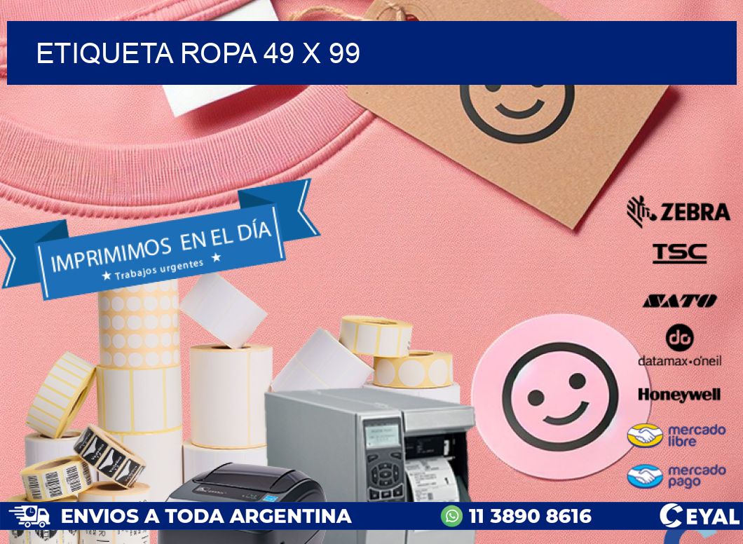 ETIQUETA ROPA 49 x 99