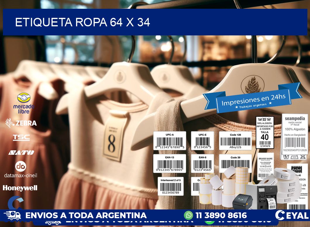 ETIQUETA ROPA 64 x 34