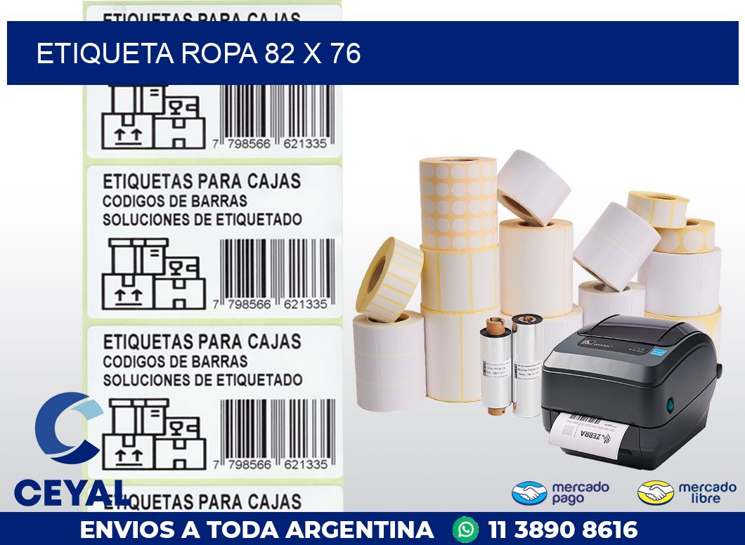 ETIQUETA ROPA 82 x 76