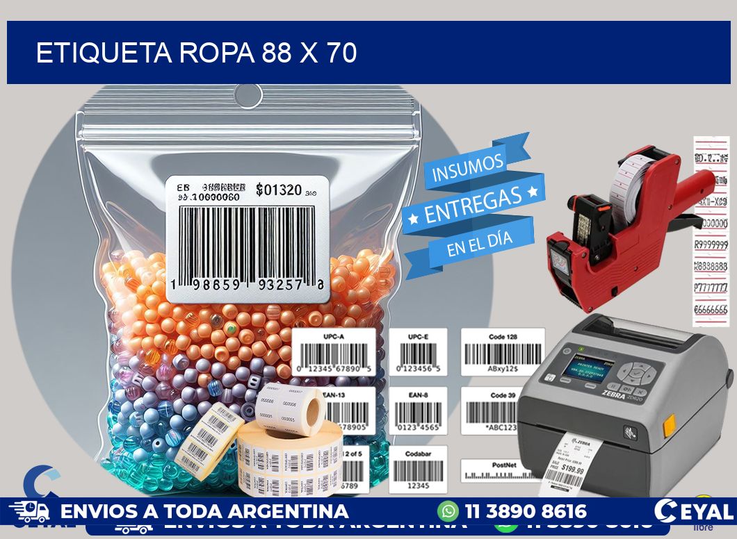 ETIQUETA ROPA 88 x 70