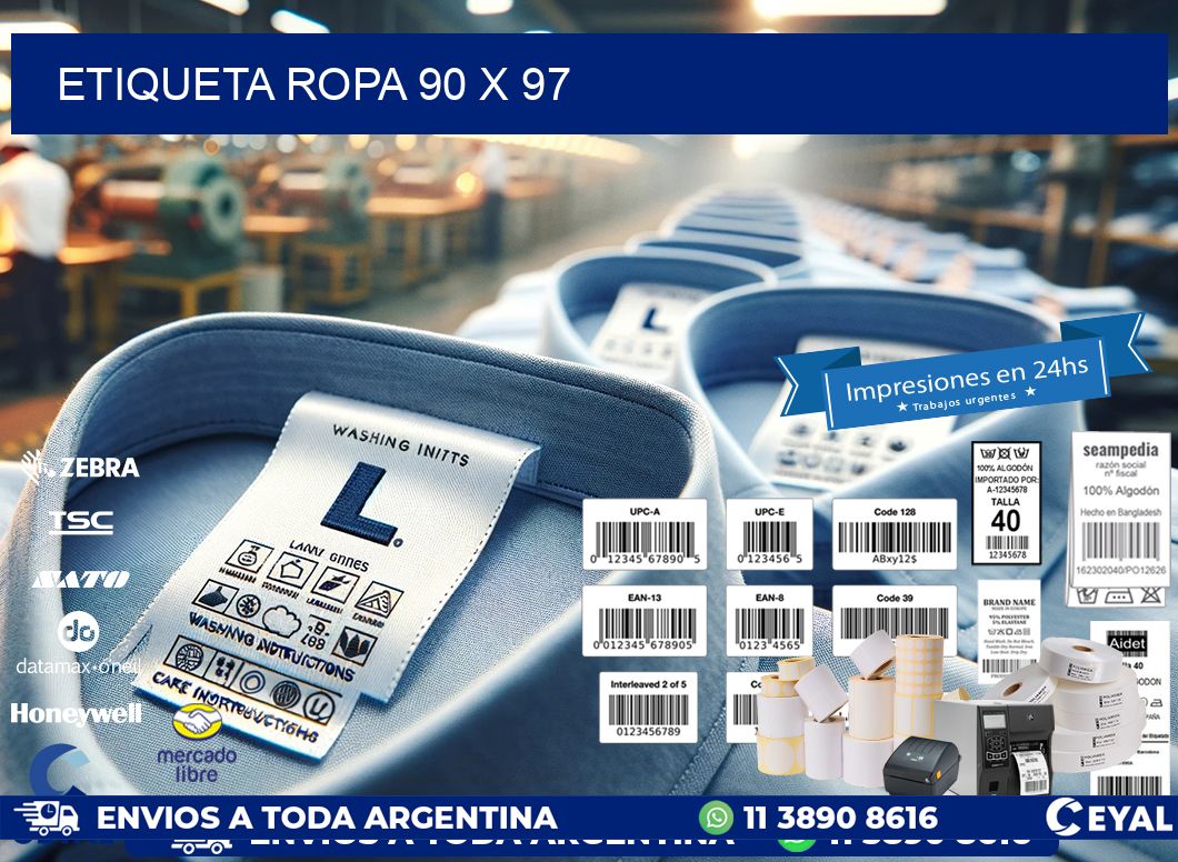 ETIQUETA ROPA 90 x 97