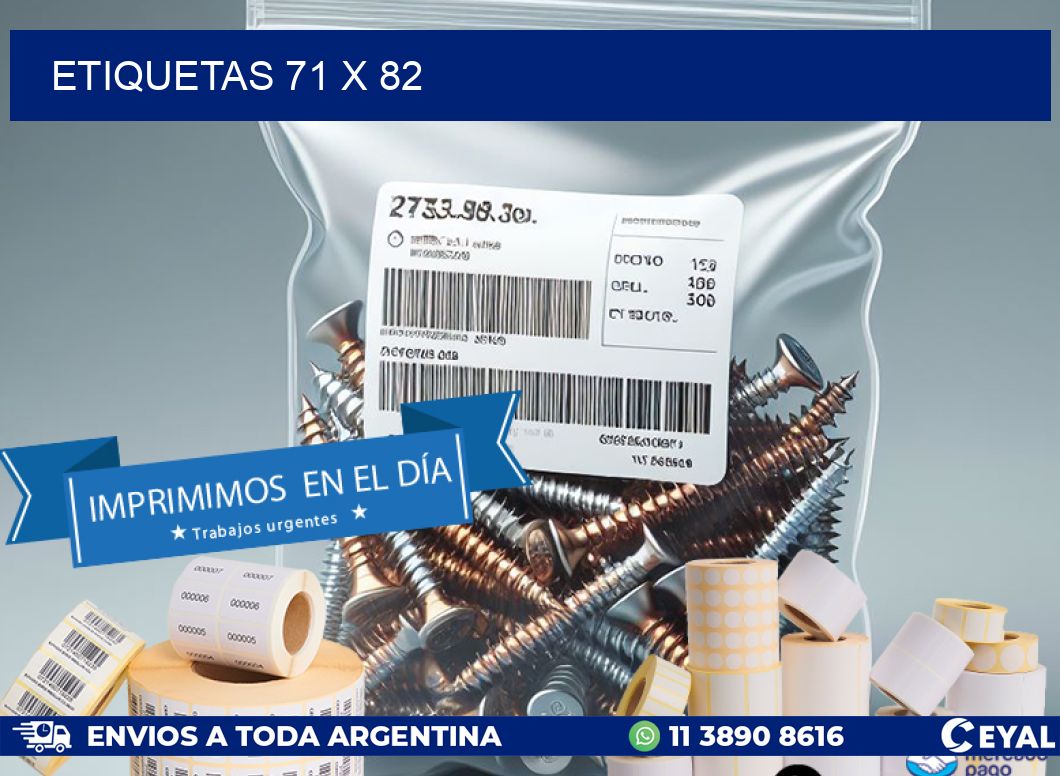 ETIQUETAS 71 x 82