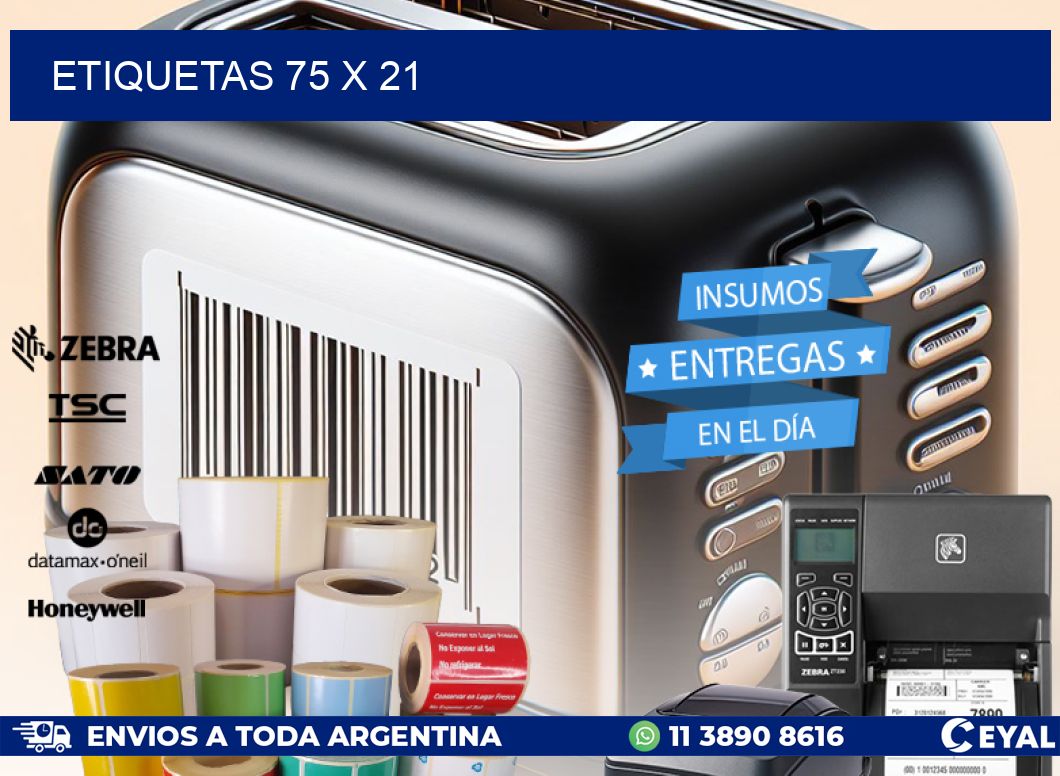 ETIQUETAS 75 x 21