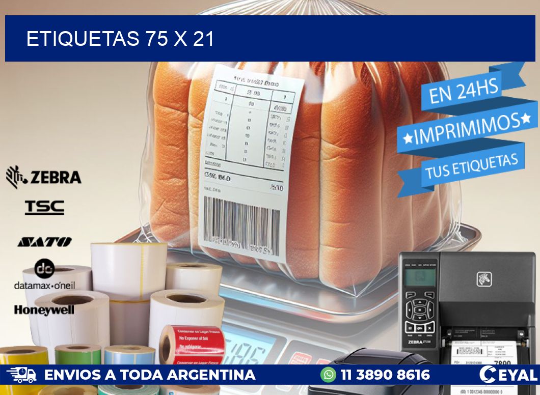 ETIQUETAS 75 x 21