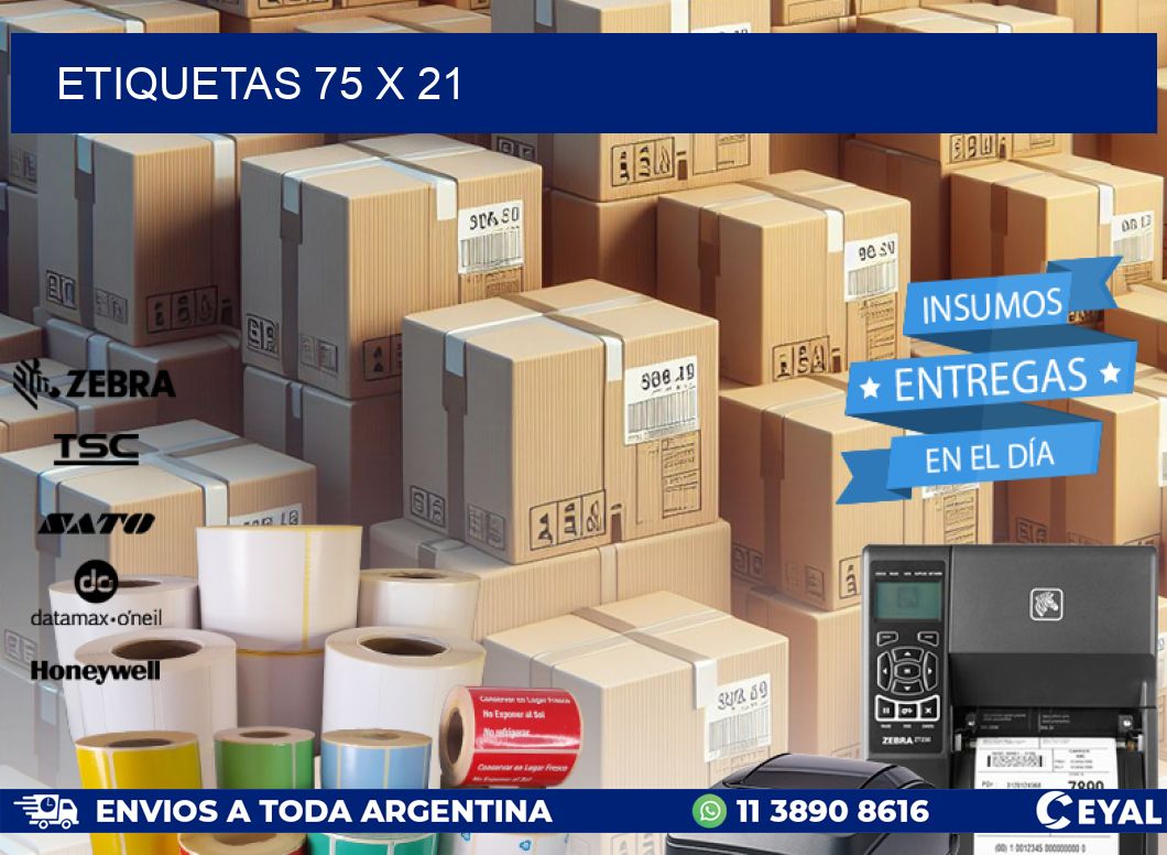 ETIQUETAS 75 x 21