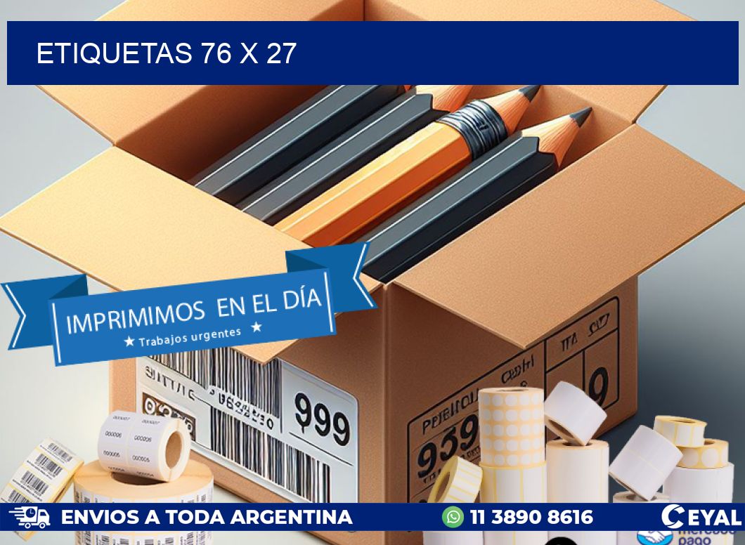 ETIQUETAS 76 x 27