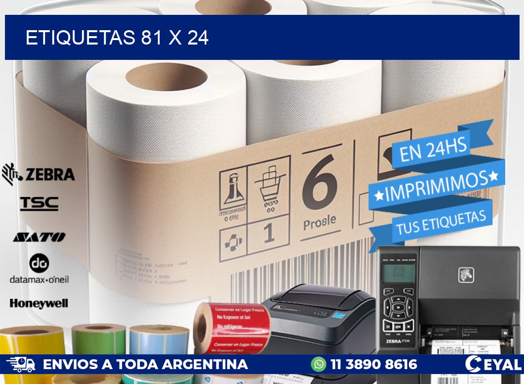 ETIQUETAS 81 x 24