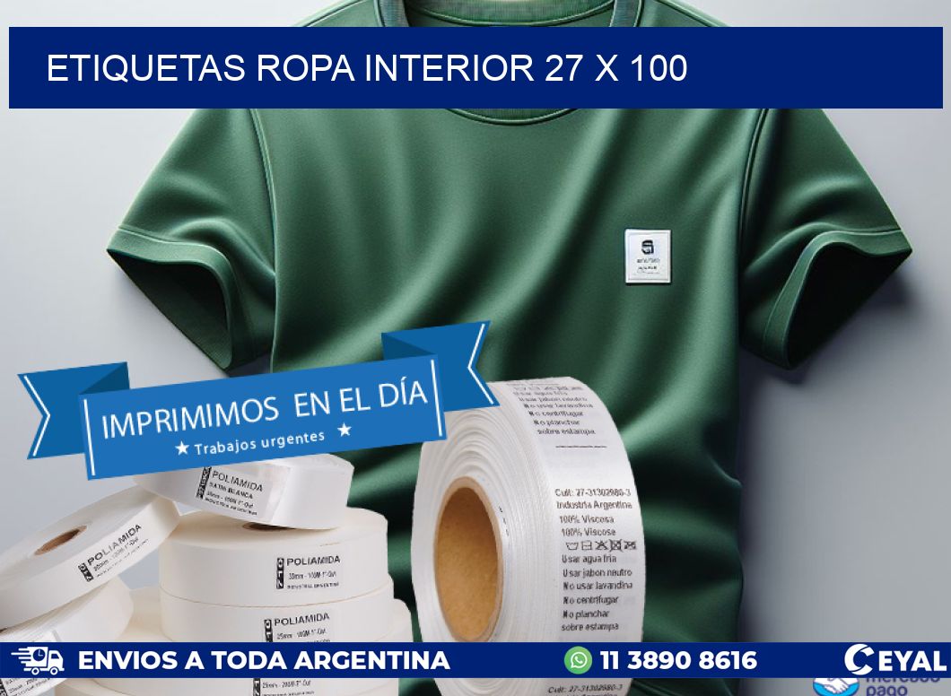 ETIQUETAS ROPA INTERIOR 27 x 100