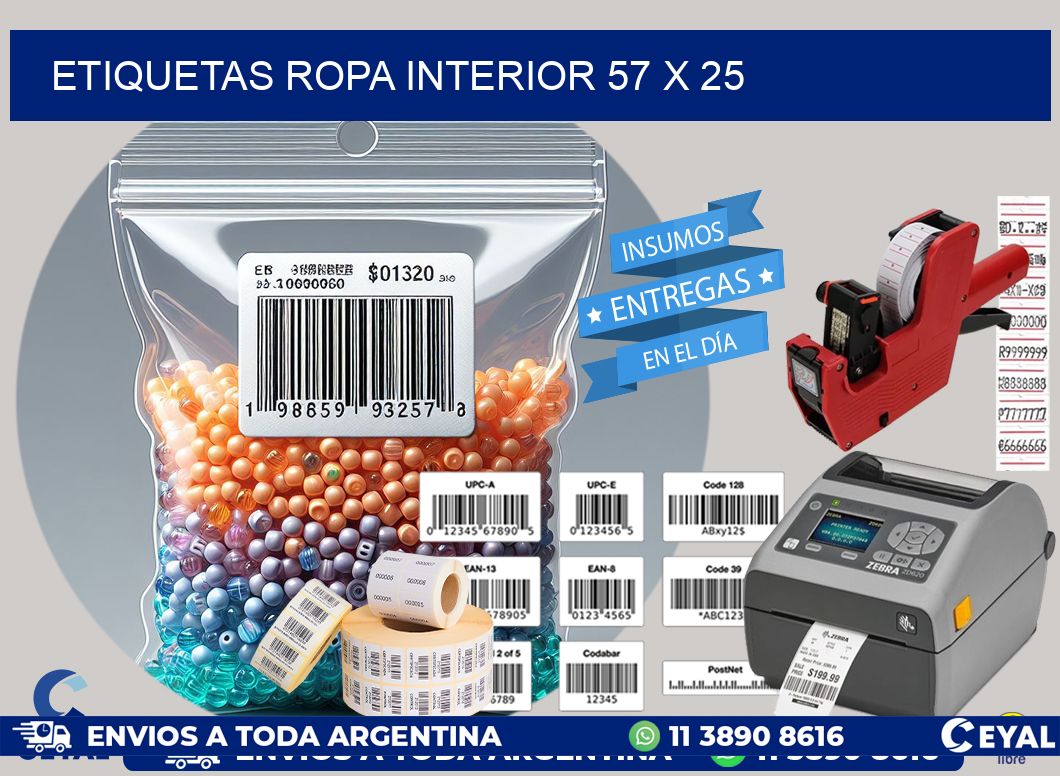 ETIQUETAS ROPA INTERIOR 57 x 25