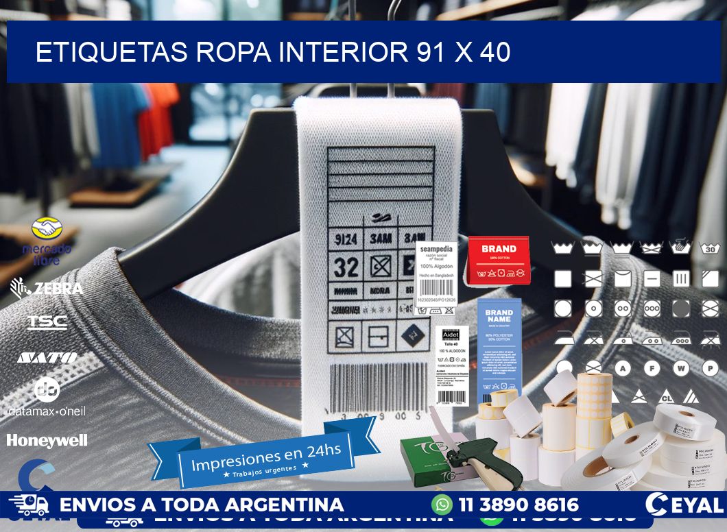 ETIQUETAS ROPA INTERIOR 91 x 40