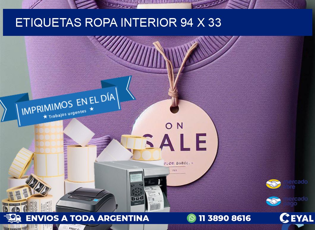 ETIQUETAS ROPA INTERIOR 94 x 33