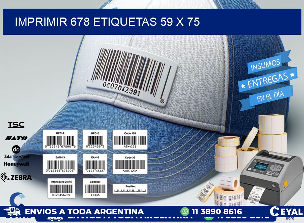 IMPRIMIR 678 ETIQUETAS 59 x 75