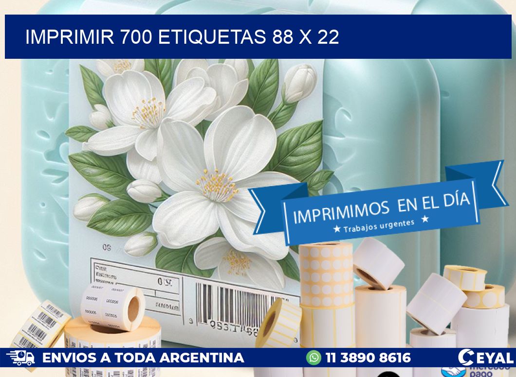 IMPRIMIR 700 ETIQUETAS 88 x 22