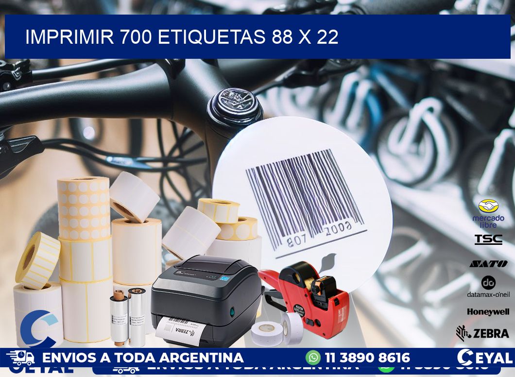 IMPRIMIR 700 ETIQUETAS 88 x 22