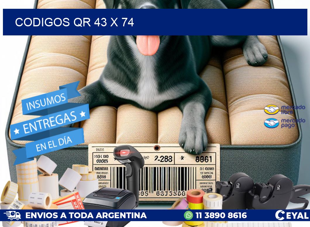 CODIGOS QR 43 x 74