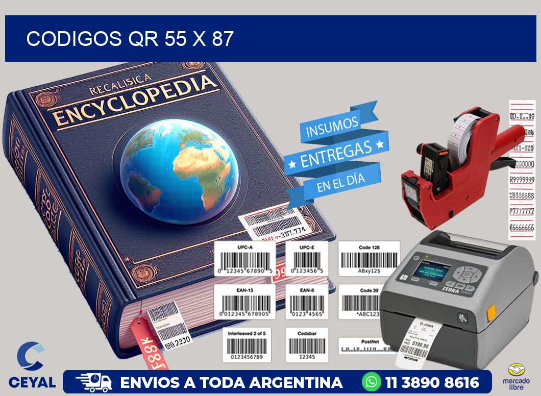 CODIGOS QR 55 x 87