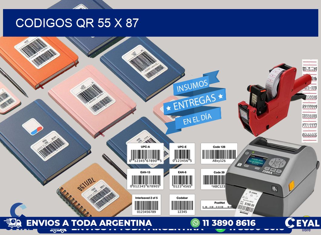 CODIGOS QR 55 x 87