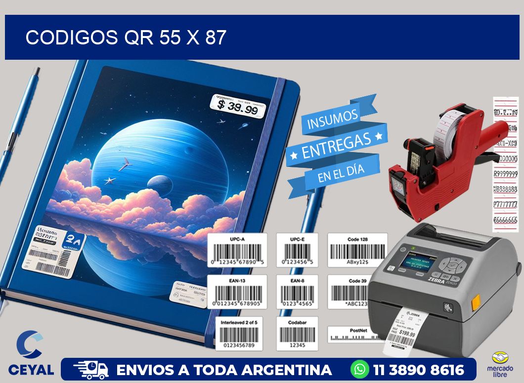 CODIGOS QR 55 x 87