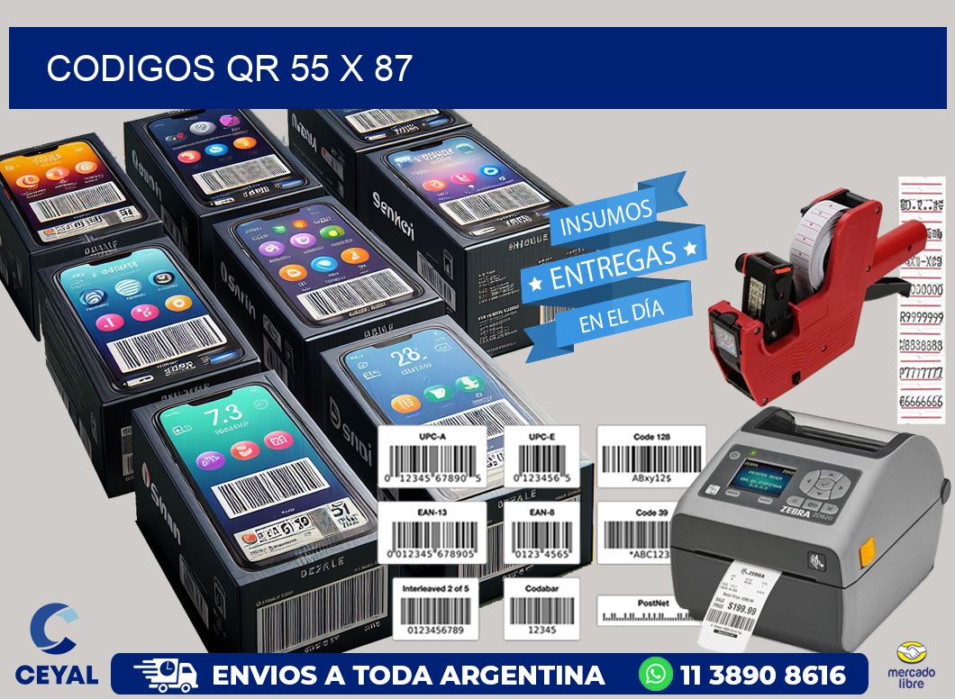 CODIGOS QR 55 x 87