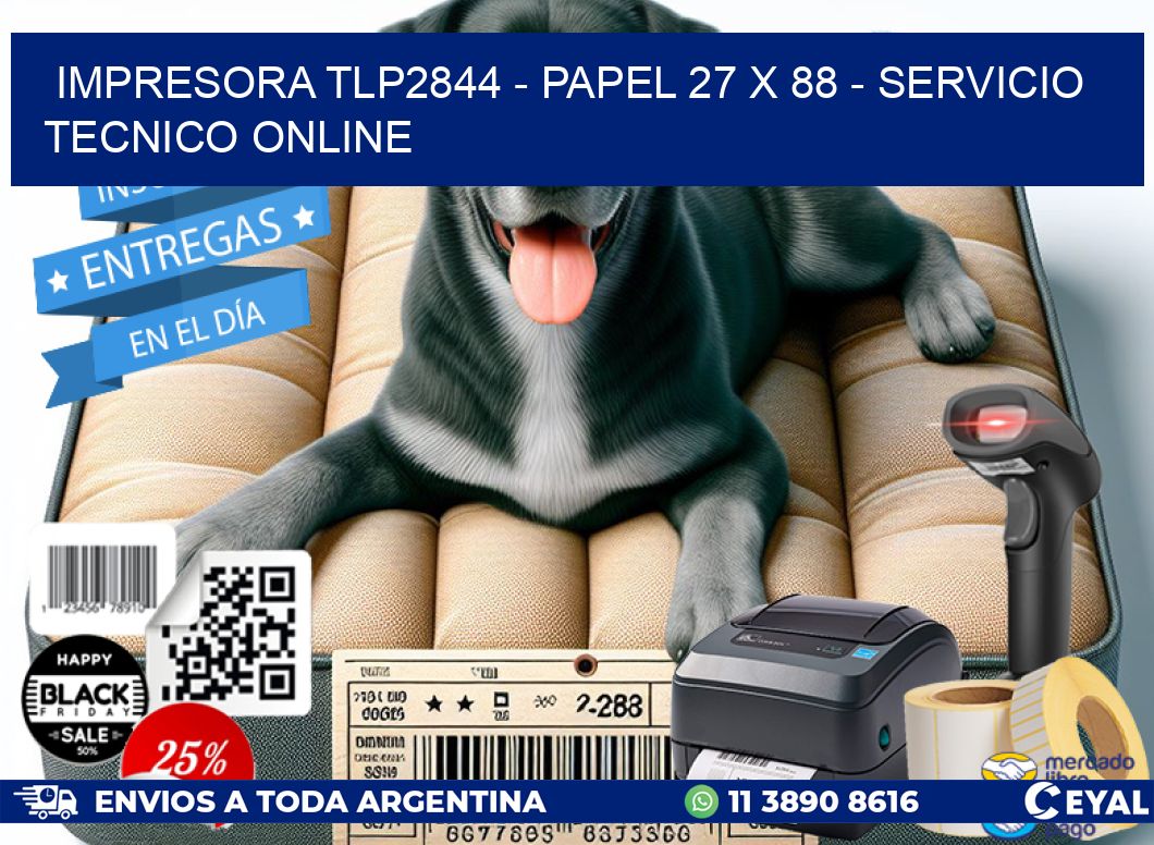 IMPRESORA TLP2844 - PAPEL 27 x 88 - SERVICIO TECNICO ONLINE