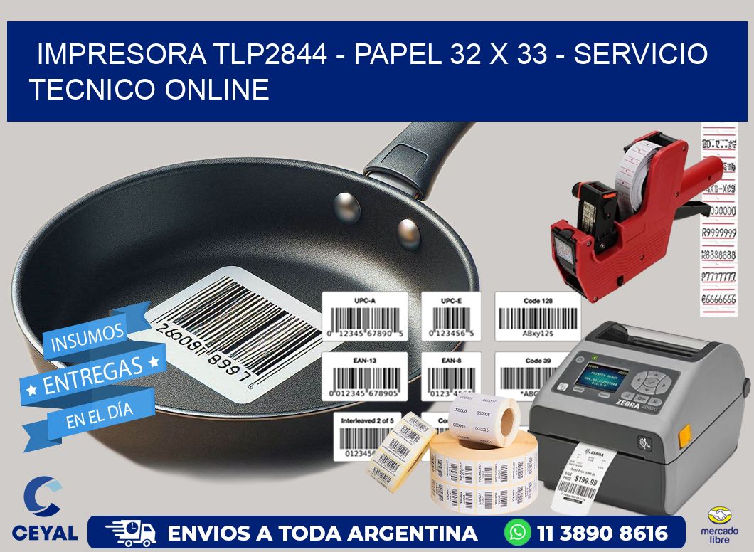 IMPRESORA TLP2844 - PAPEL 32 x 33 - SERVICIO TECNICO ONLINE