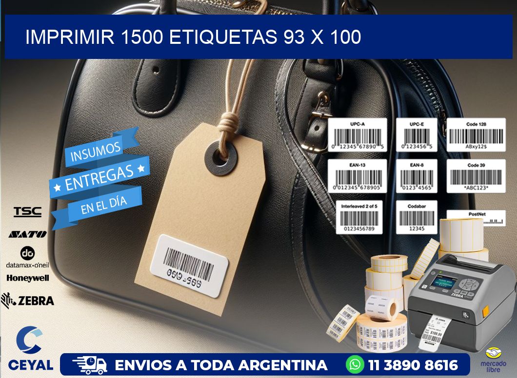 IMPRIMIR 1500 ETIQUETAS 93 x 100