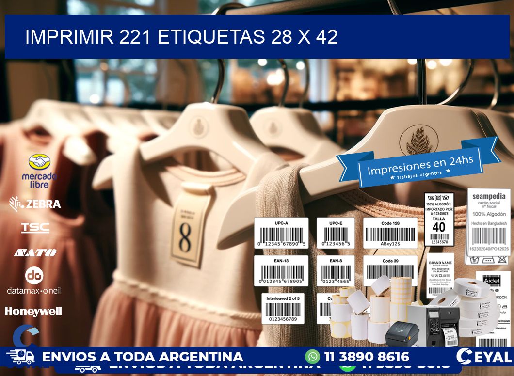 IMPRIMIR 221 ETIQUETAS 28 x 42