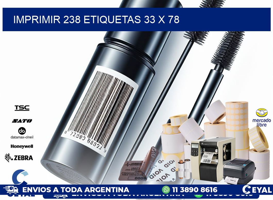 IMPRIMIR 238 ETIQUETAS 33 x 78