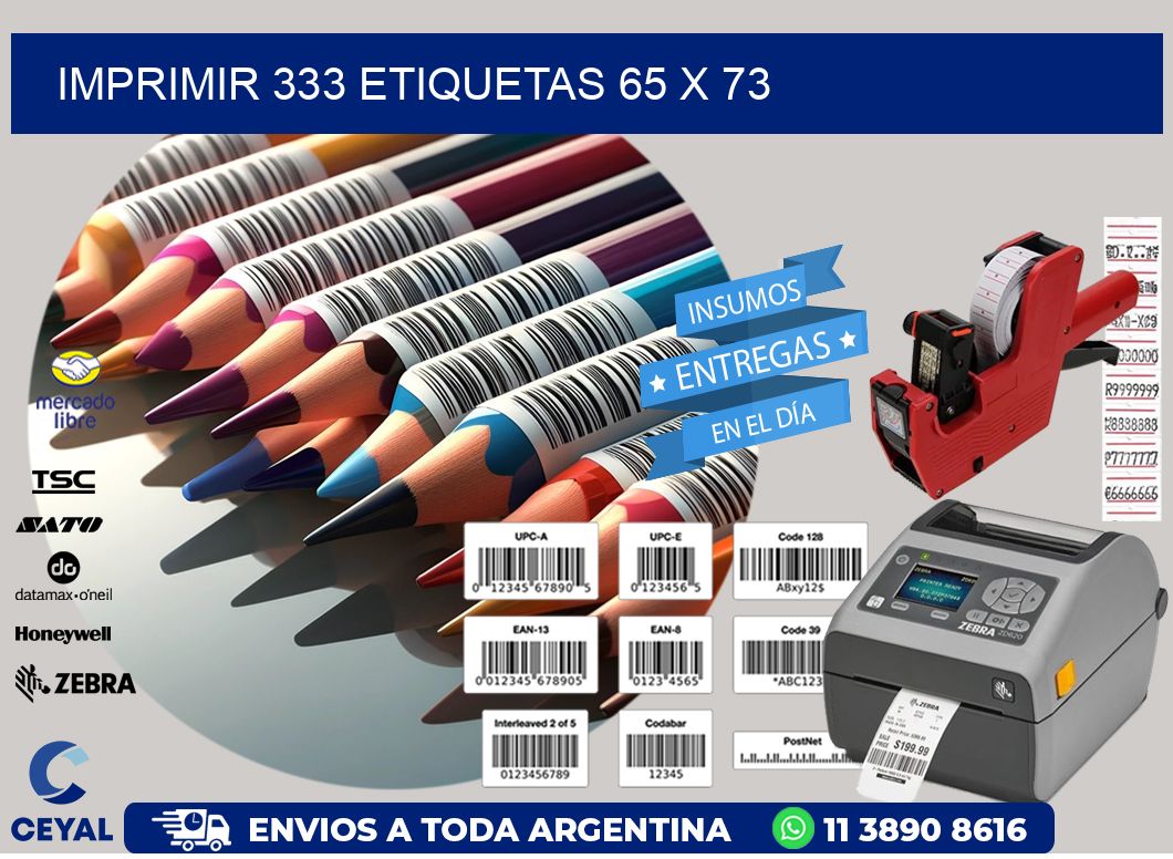 IMPRIMIR 333 ETIQUETAS 65 x 73