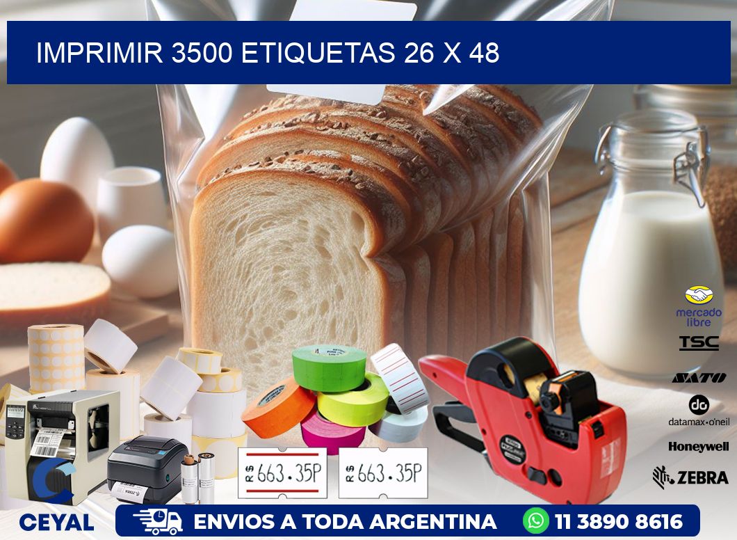 IMPRIMIR 3500 ETIQUETAS 26 x 48