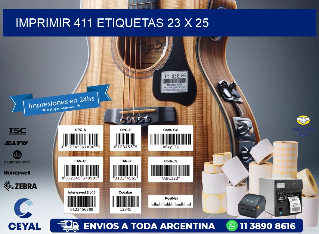 IMPRIMIR 411 ETIQUETAS 23 x 25