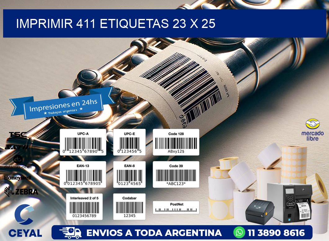 IMPRIMIR 411 ETIQUETAS 23 x 25