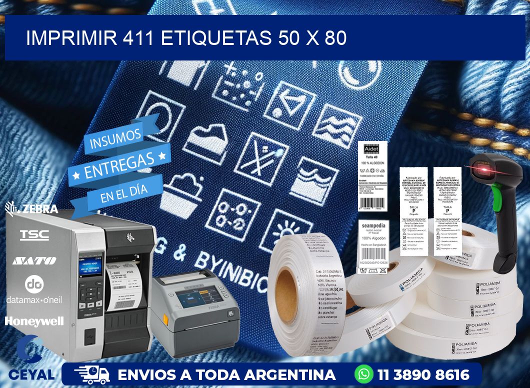 IMPRIMIR 411 ETIQUETAS 50 x 80