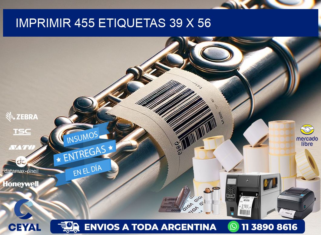 IMPRIMIR 455 ETIQUETAS 39 x 56