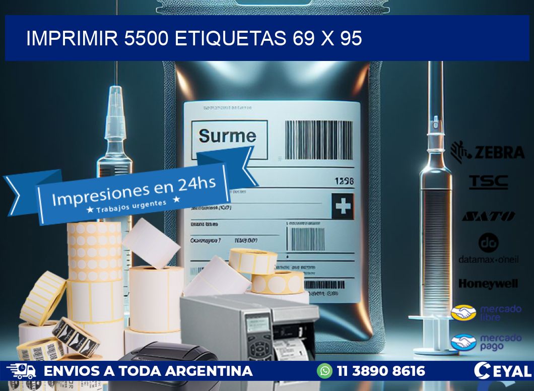 IMPRIMIR 5500 ETIQUETAS 69 x 95