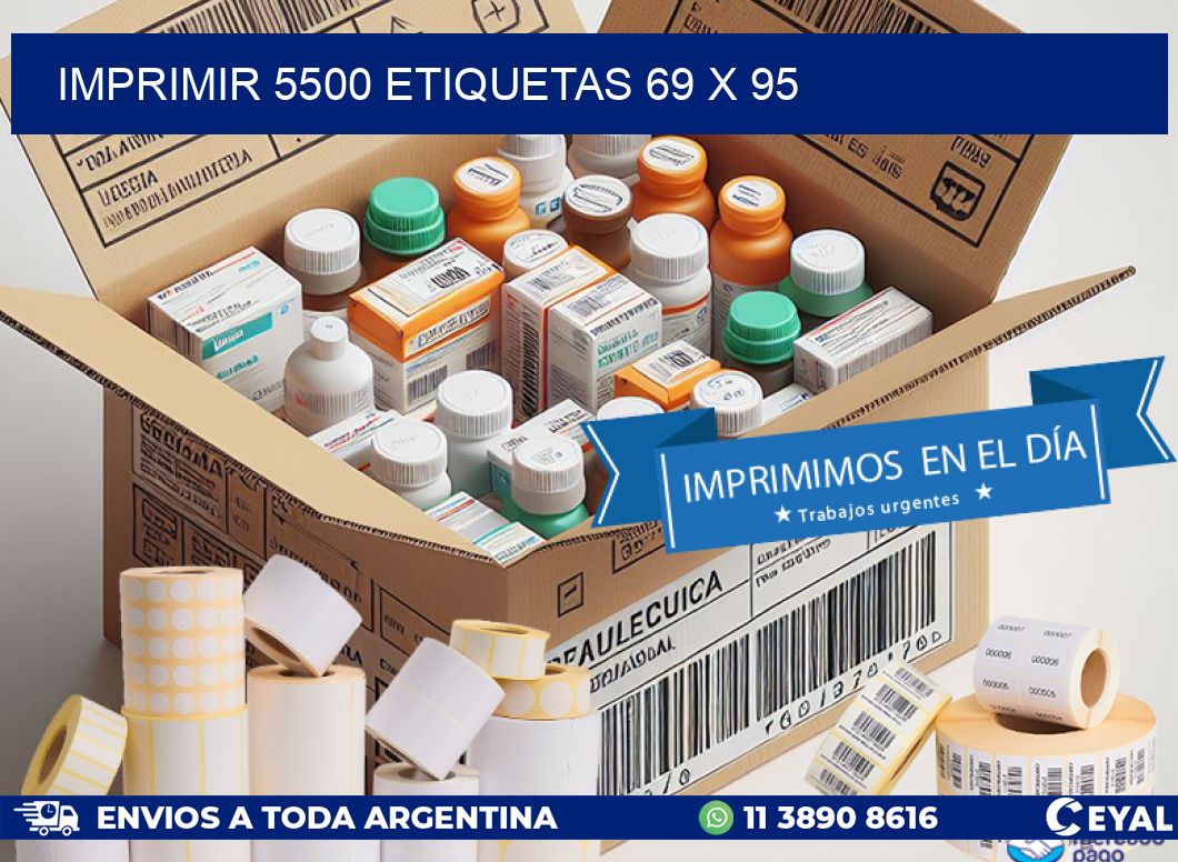 IMPRIMIR 5500 ETIQUETAS 69 x 95