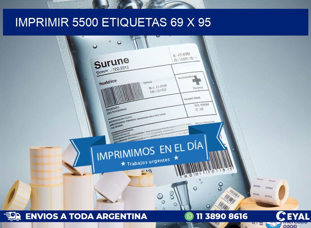 IMPRIMIR 5500 ETIQUETAS 69 x 95