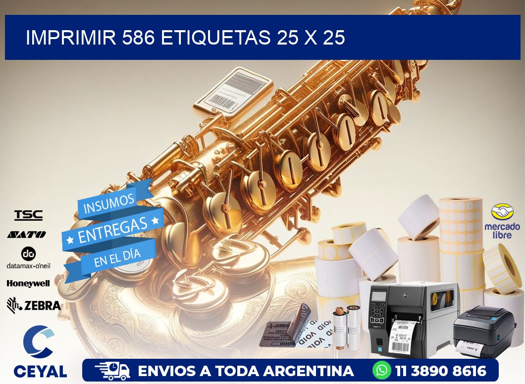 IMPRIMIR 586 ETIQUETAS 25 x 25