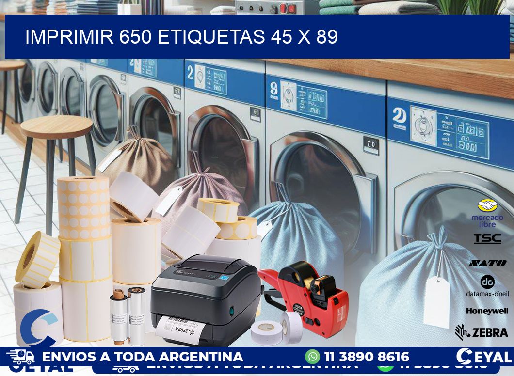 IMPRIMIR 650 ETIQUETAS 45 x 89